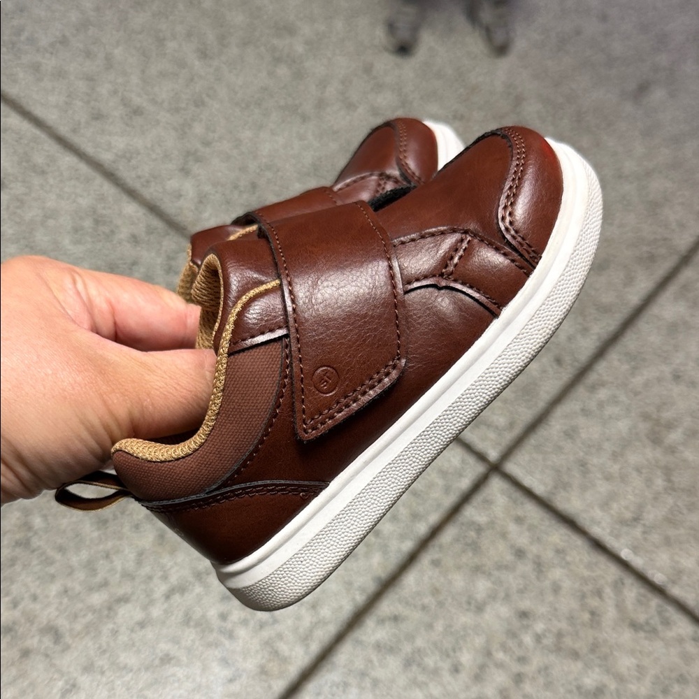 Stride Rite Toddler Brown Leather Shoes Size 7